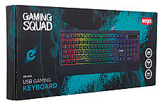 Клавіатура провідна ігрова ERGO KB-640 RGB з підсвіткою Чорний, фото 6