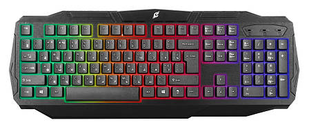 Клавіатура провідна ігрова ERGO KB-620 RGB з підсвіткою Чорний, фото 1