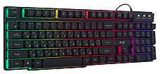 Клавіатура провідна ігрова ERGO KB-610 RGB з підсвіткою Чорний, фото 3