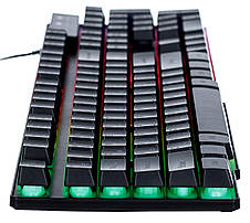 Клавіатура провідна ігрова ERGO KB-610 RGB з підсвіткою Чорний, фото 6