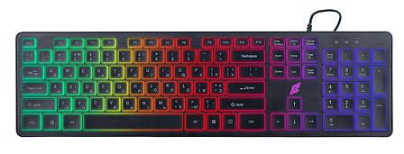 Клавіатура провідна ігрова ERGO KB-630 RGB з підсвіткою Чорний, фото 1