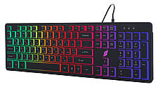 Клавіатура провідна ігрова ERGO KB-630 RGB з підсвіткою Чорний, фото 4
