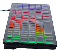 Клавіатура провідна ігрова ERGO KB-630 RGB з підсвіткою Чорний, фото 6