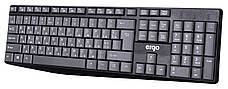 Клавіатура провідна ERGO K-210 USB Чорний/ Сірий, фото 4