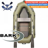 Лодка Bark B-220CD реечный настил сдвиж сид-е одноместная надувная лодка Барк 220 CD одномісний човен Барк 220