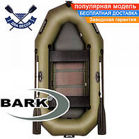 Лодка Bark B-240CD реечный настил сдвижные сиденья лодки Bark 2х-местные лодка Барк 2 х местная лодка Bark 240