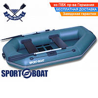 Надувная лодка SportBoat L 220 LS LAGUNA с брызгоотбойником и настилом слань-коврик одноместная