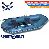 Надувная лодка SportBoat L 240 LS LAGUNA с брызгоотбойником и настилом слань-коврик двухместная