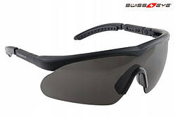 Тактичні балістичні окуляри Swiss Eye Raptor Black (3 лінзи)