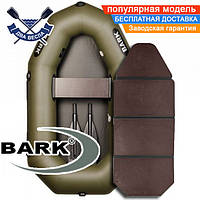 Лодка Bark B-190 K со слань-книжкой гребные одноместные лодки ПВХ Bark лодки одномісний човен Барк 190