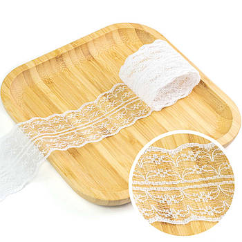 Мереживо ніжне для шиття біле 45мм відріз 1м (MER029)