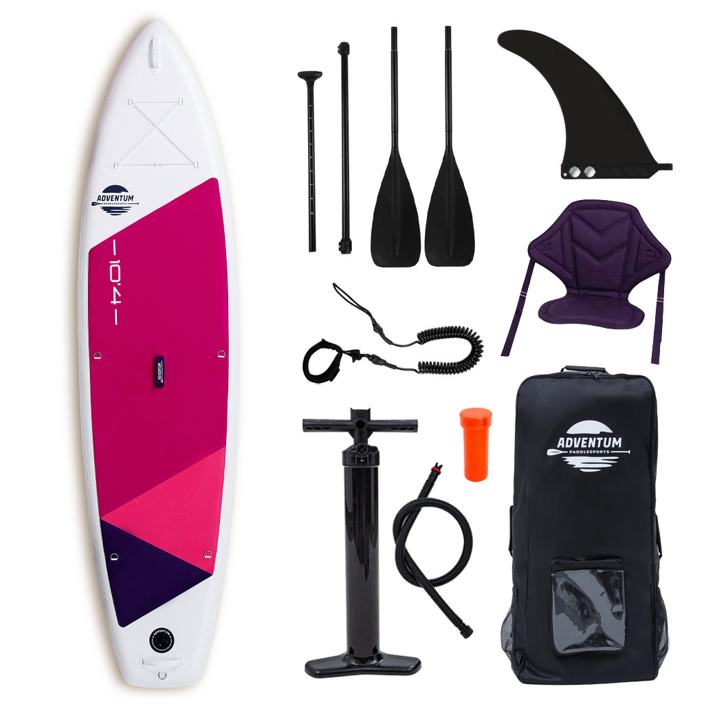 Сапборд Adventum 10'4" PINK — надувна дошка для САП серфінгу, sup board
