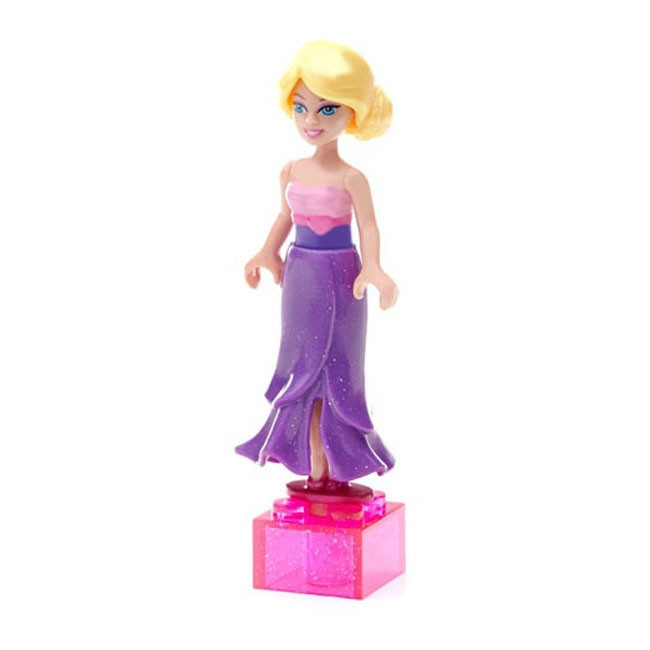 Мініфігурка Mega Bloks Barbie фіолетове плаття CNF71