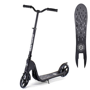 Самокат двоколісний (колеса PU 200 мм) Best Scooter 72378 Чорний