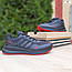 Чоловічі кросівки Adidas Glide (чорні з червоним) стильні повсякденні кроси 10651 Адідас vkross, фото 3