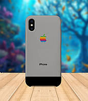 Чехол для apple iphone XS max Iphone серый чехол с принтом