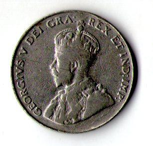 Канада 5 центів 1933 р. Король Георг V No851