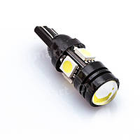 LED-лампа W5W T10 4SMD+Линза 1.5W