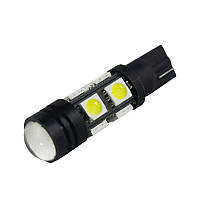 Автолампа светодиодная T10 W5W 8 SMD 5050+ линза 1,5