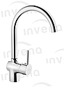 Змішувач для кухні Invena Stilla BZ-68-L01 колір хром, фото 3