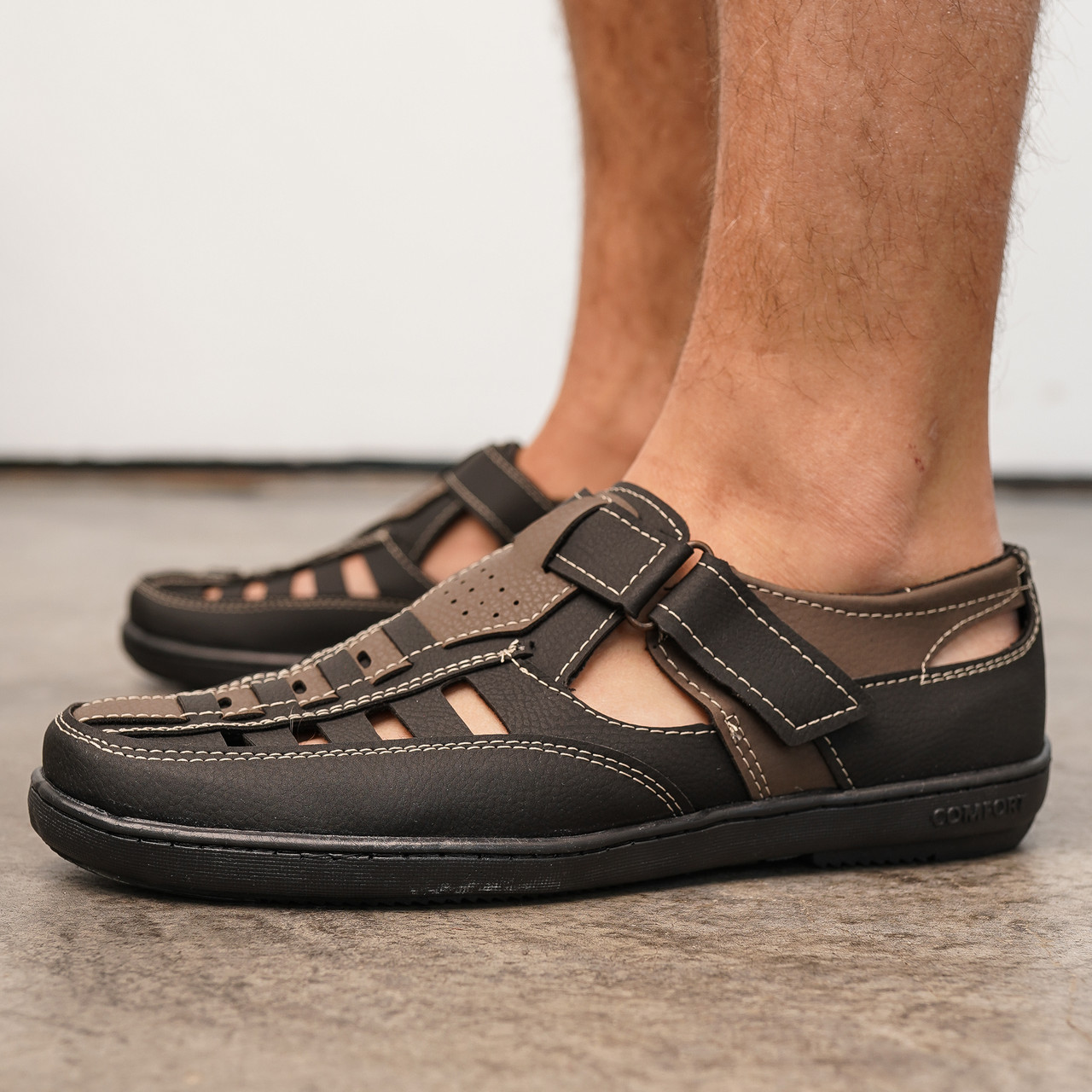 Босоніжки чоловічі з прошитою підошвою