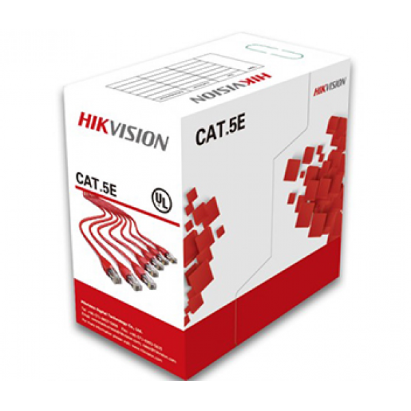 Кабель вита пара Hikvision (для внутрішньої прокладки) 24AWG UTP CAT 5E DS-1LN5E-S, фото 1