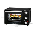 Електрична піч духовка настільна CLATRONIC MBG 3726 Black (20 л, 1300 Вт, Німеччина), фото 8