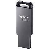Флешнакопичувач USB3.2 32 GB Apacer AH360 Metal Black (AP32GAH360A-1), фото 2