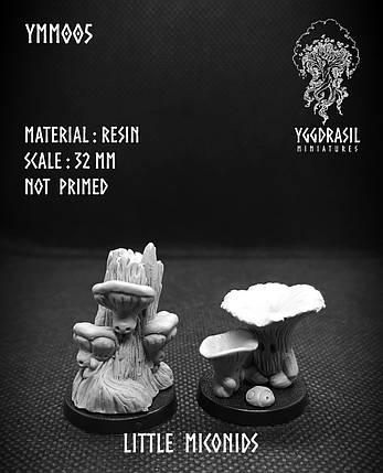 Little Miconids (Грибочки) Yggdrasil Miniatures, фото 2