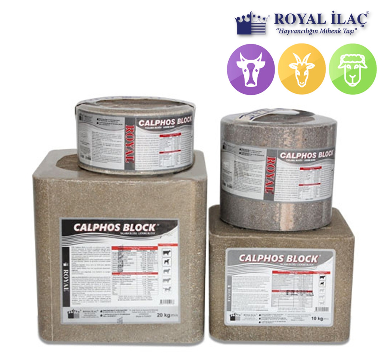 Соляний брикет з кальцієм і фосфором 3кг КАЛЬФОС