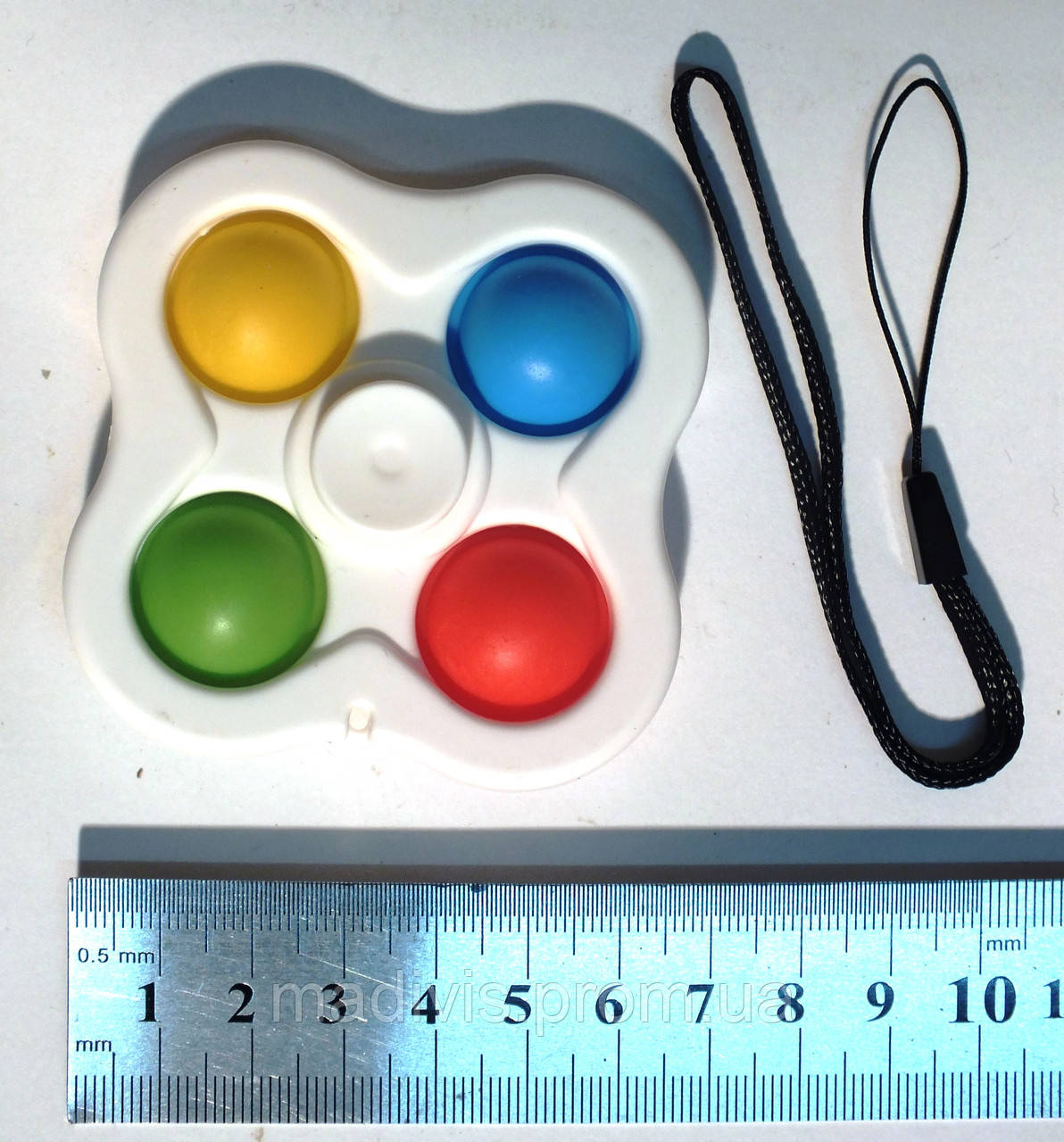 Сенсорна іграшка Simple Dimple спінер поп. ін. антистрес симпл димпл pop it брелок крутитися, фото 1