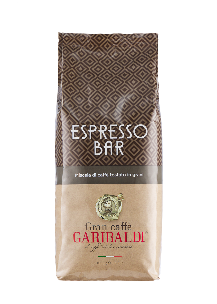 Ящик кофе в зернах Garibaldi Espresso Bar 1 кг (в ящике 10шт) - фото 3 - id-p1611668864