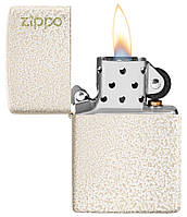 Зажигалка оригинальная Zippo Reg Mercury Glass Matte Logo (49181ZL) Пожизненная гарантия · Сделано в США