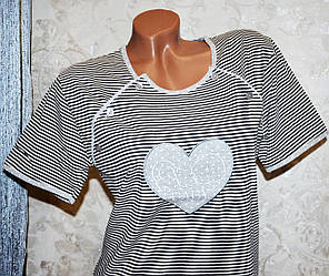 Розмір 46-48 (L). Жіноча нічна сорочка для годування, жіноча сорочка для вагітних, 100% бавовна, Туреччина