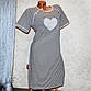 Розмір 48-50 (XL). Жіноча ночнушка для годування груддю, жіноча сорочка для вагітних, 100% бавовна, Туреччина, фото 5