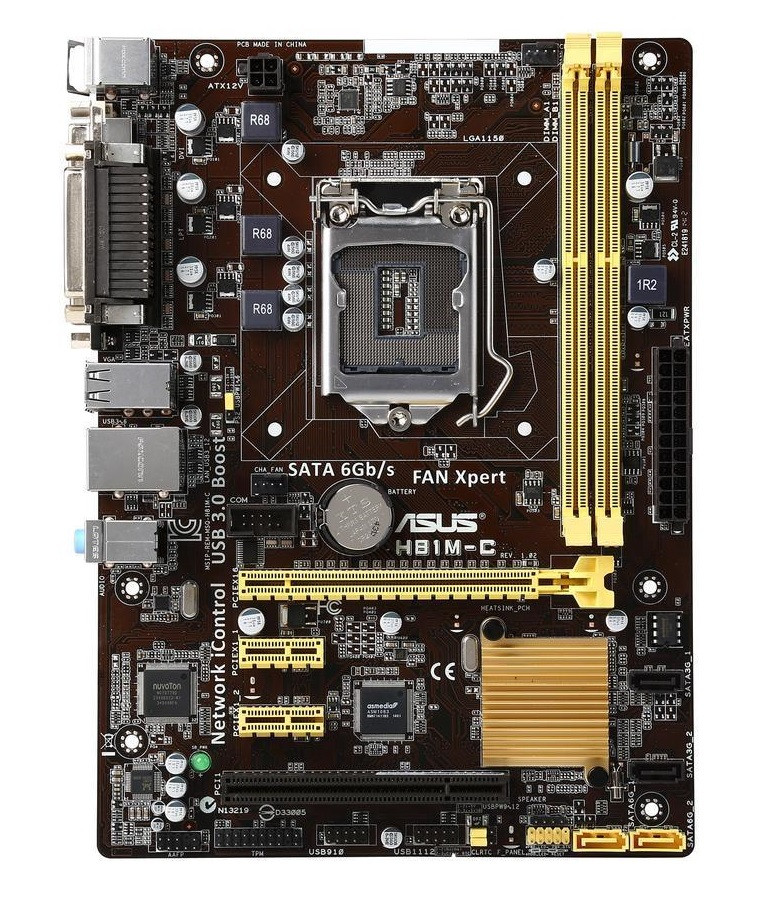 НАДІЙНА ПЛАТА LGA1150 ASUS H81M-C DDR3 /USB3.0 Підтримує SATA3 + Core-i7,i5,i3 4го ПОКОЛІННЯ 1150
