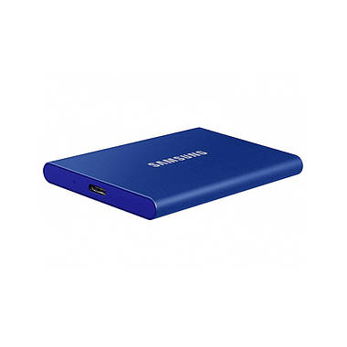 Зовнішній жорсткий диск SAMSUNG PORTABLE SSD T7 1TB (cиній), фото 3