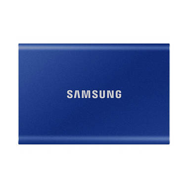 Зовнішній жорсткий диск SAMSUNG PORTABLE SSD T7 1TB (cиній), фото 3