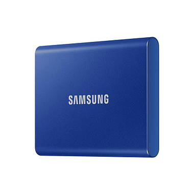 Зовнішній жорсткий диск SAMSUNG PORTABLE SSD T7 1TB (cиній), фото 2