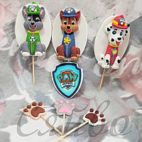 Фігурки з мастики для торта дитячий набір Щенячий патруль