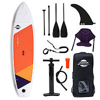 Сапборд Adventum 10'6" ORANGE - надувная доска для САП серфинга, sup board