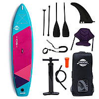 Сапборд Adventum 10'6" PINK/TEAL - надувная доска для САП серфинга, sup board