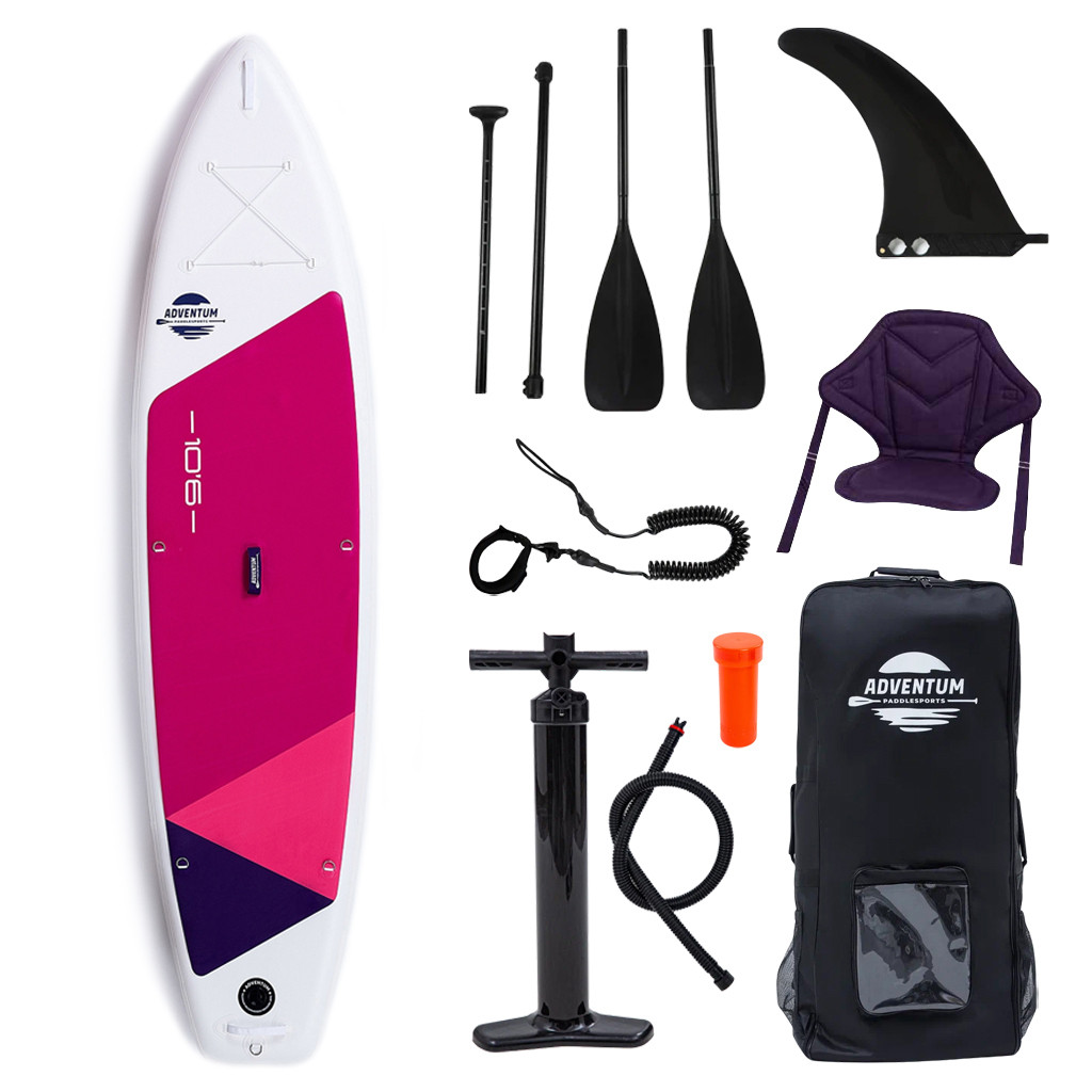 Сапборд Adventum 10'6" PINK — надувна дошка для САП серфінгу, sup board