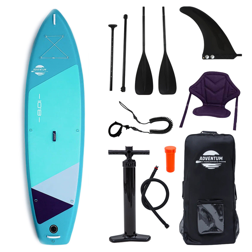 Сапборд Adventum 10'8" TEAL — надувна дошка для САП серфінгу, sup board
