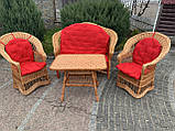 Набір плетених меблів із лози «Стандарт», фото 4