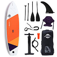Сапборд Adventum 10'8" ORANGE - надувная доска для САП серфинга, sup board