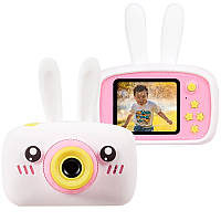 Цифровий дитячий фотоапарат Children fun Camera Зайчик дитяча фото-відеокамера White