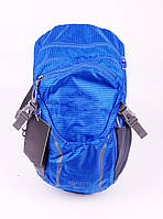 Рюкзак туристический 20 L с жесткой спинкой на 3 отделения 43x25x14 см Синий