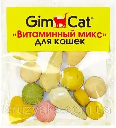 Ласощі для котів GimCat Вітамінний мікс 12 г (мультивітамін)