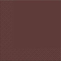 Серветки столові 33х33 Марго тришарові 18шт шоколад